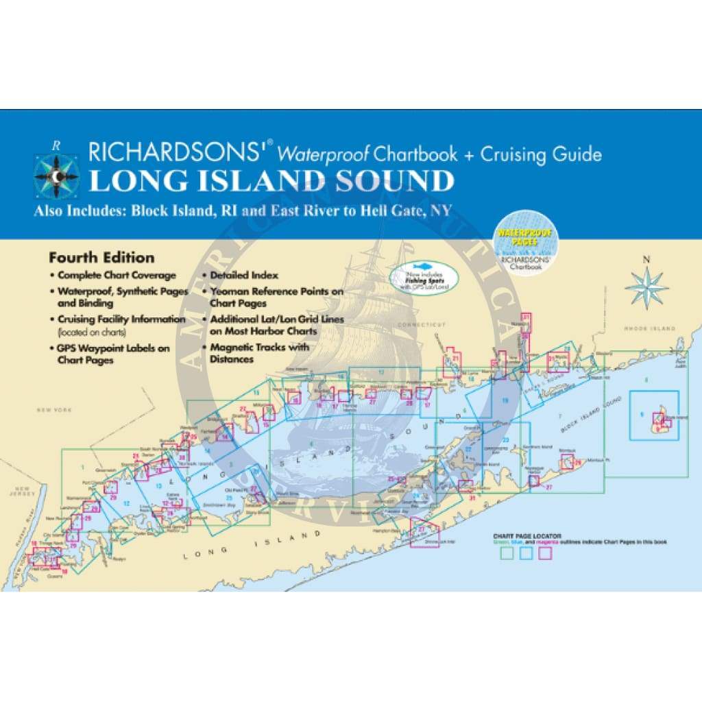 Waterproof Chartbook + Cruising Guide: Long Island Sound, 4th Edition