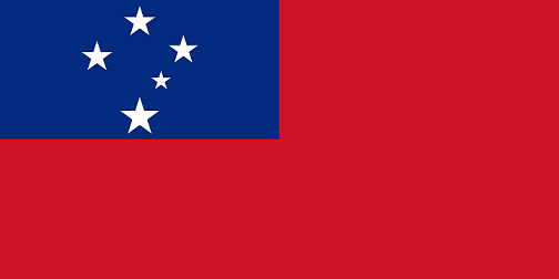 Western Samoa Country Flag