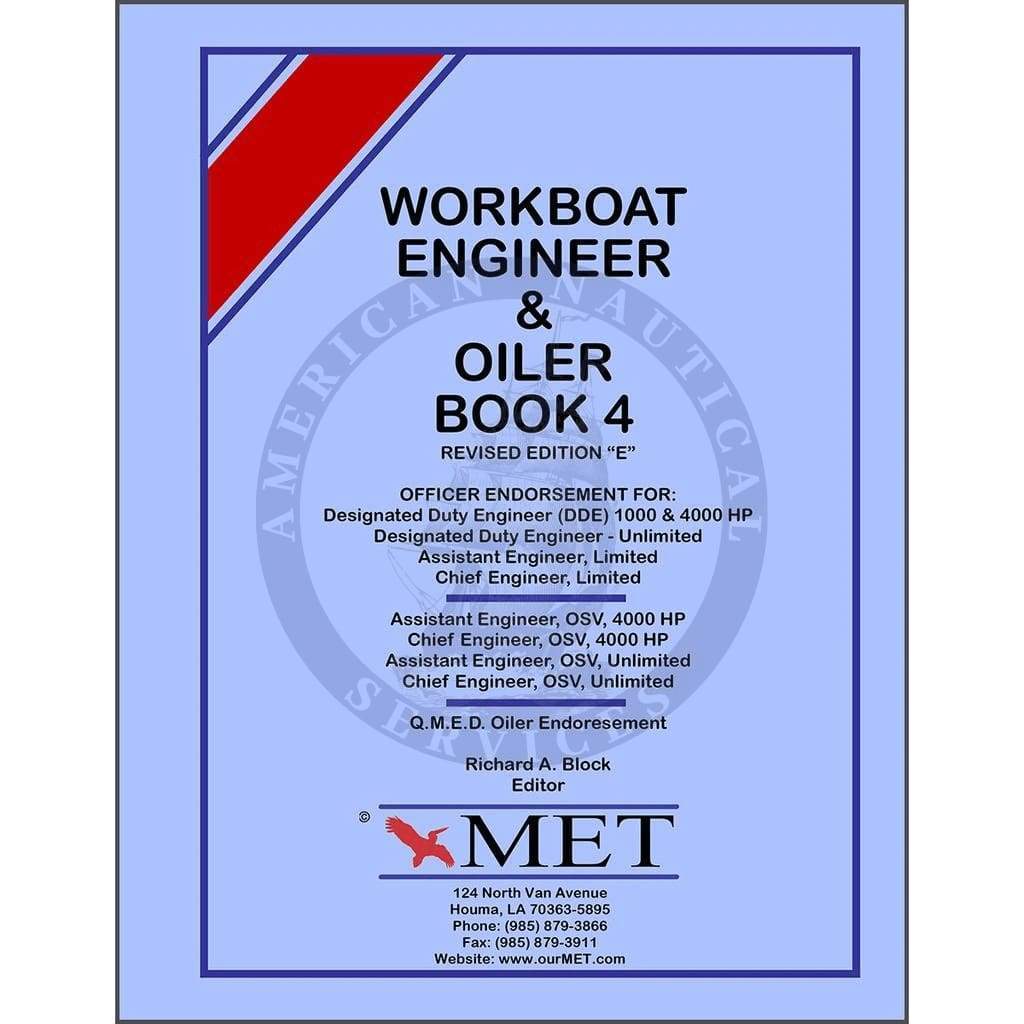 Workboat Engineer & Oiler: Book 4 (BK-107-4)
